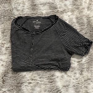 American Eagle striped short sleeve tee